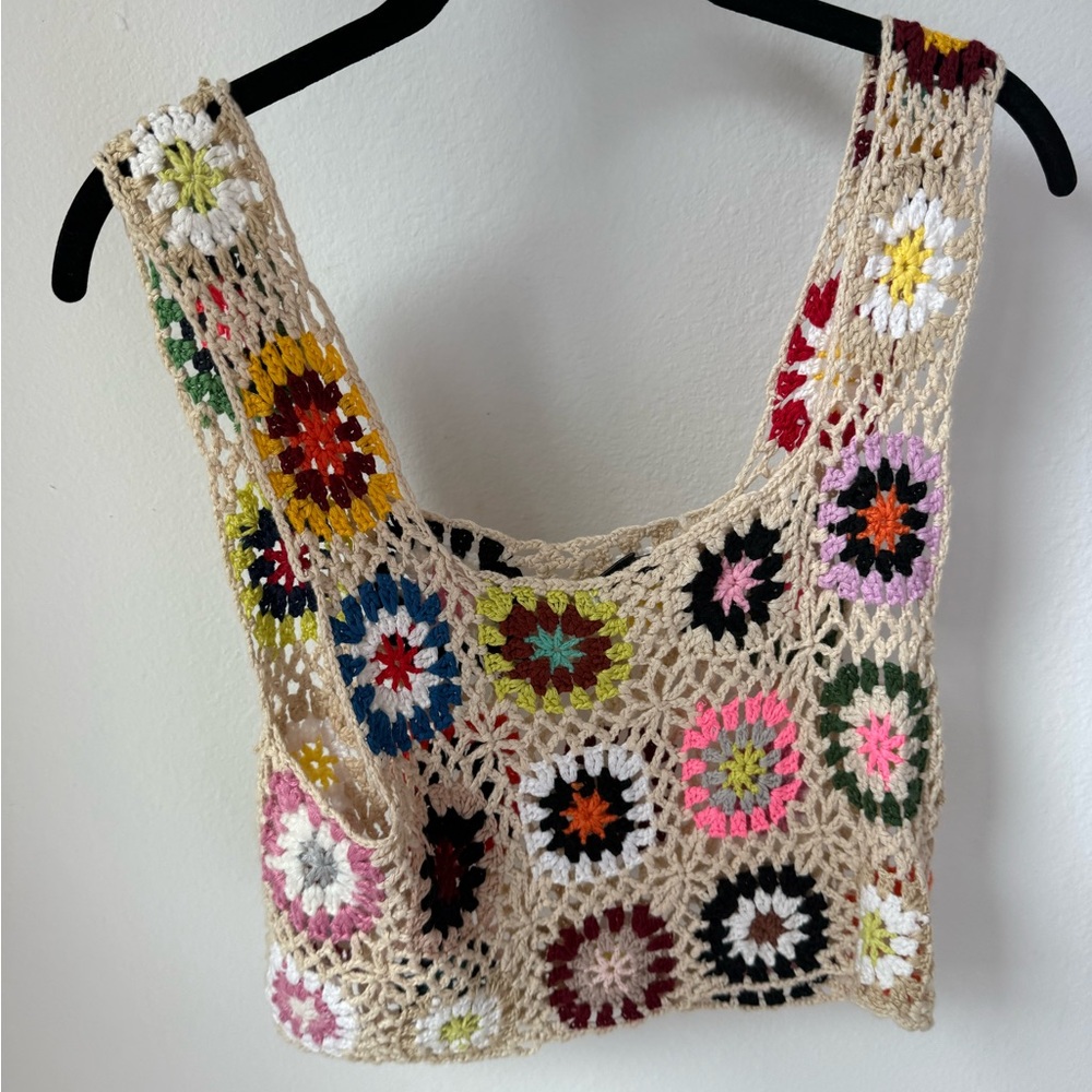 Multicolor Crochet top